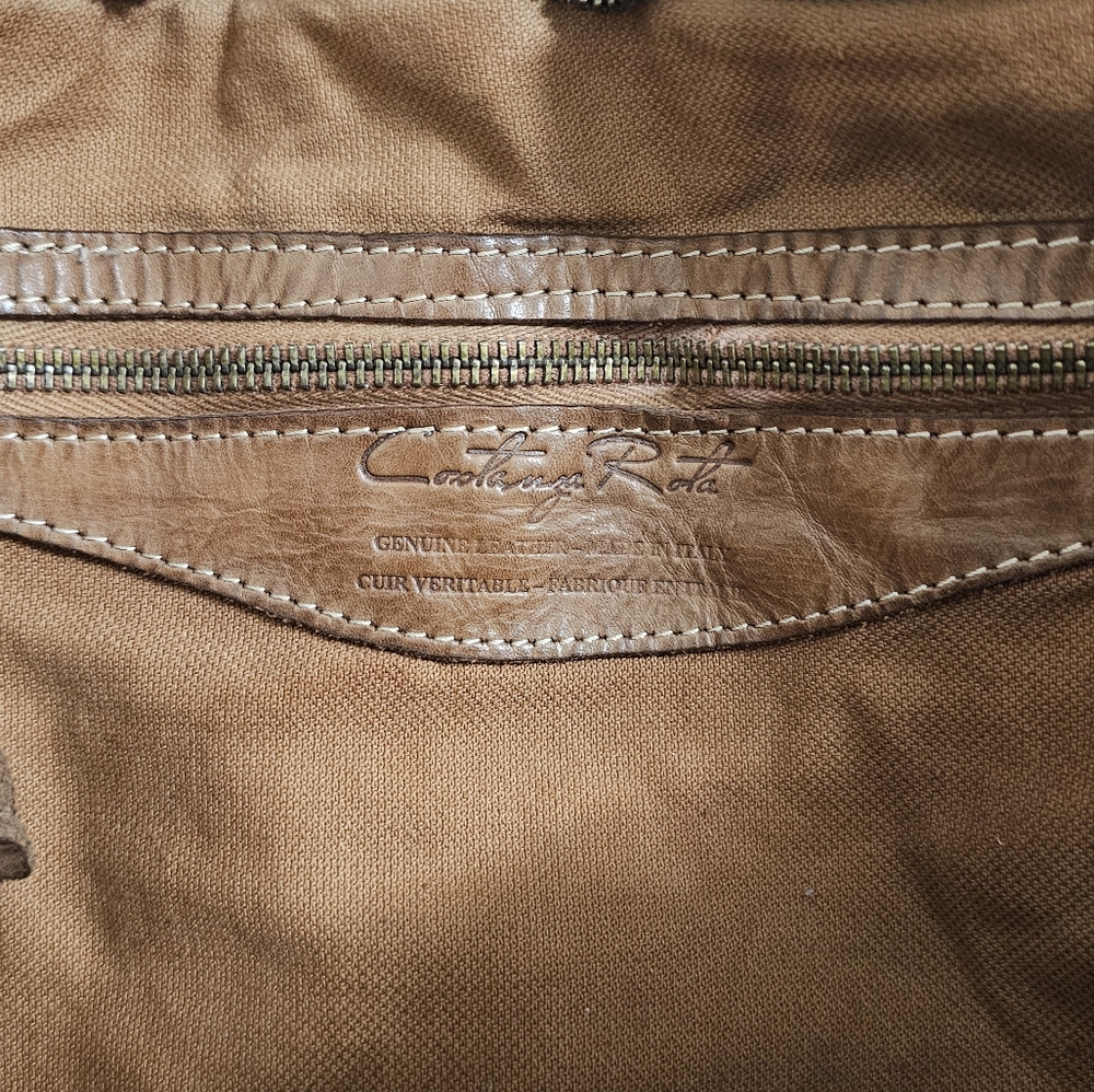 Costanza Rota Elegant Brown Leather Handbag - Picture 6 of 7
